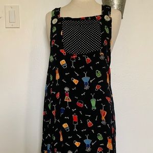 Black, loose summer dress